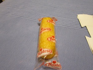 One lonely wrapped Twinkie. . .