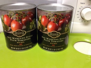 These were ten cents more than the regular canned tomatoes. 