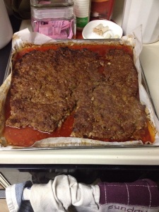 The flat meat loaf!