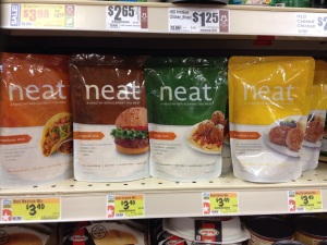 Neat, a soy-free substitute for meat. 