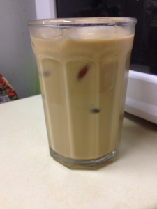 Sweet, cold, delicious iced coffee. Nothing like it, and made at home. 